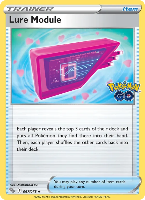Lure Module — Pokémon GO #067 (Pokémon TCG card)