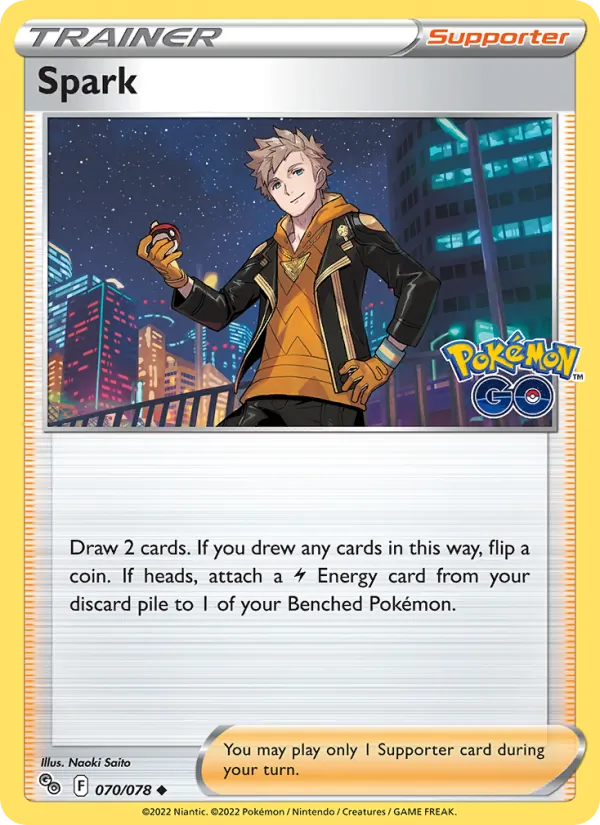 Spark — Pokémon GO #070 (Pokémon TCG card)
