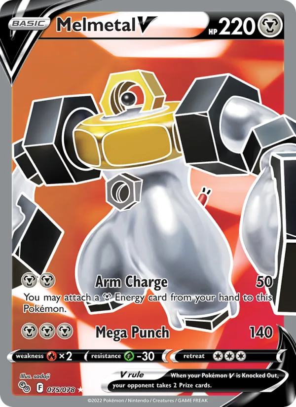 Melmetal V — Pokémon GO #075 (Pokémon TCG card)