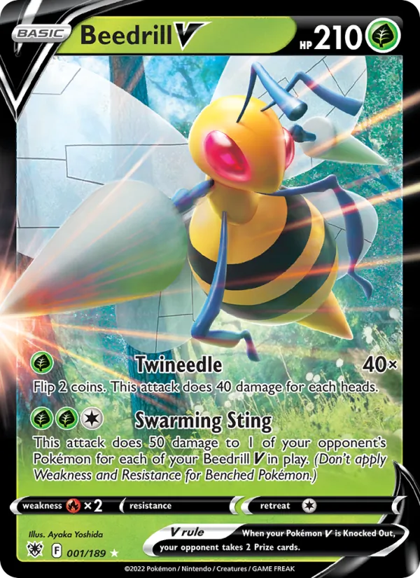 Beedrill V — Astral Radiance #001 (Pokémon TCG card)
