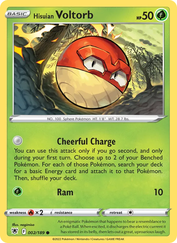 Hisuian Voltorb — Astral Radiance #002 (Pokémon TCG card)
