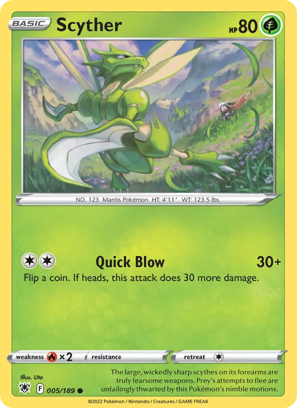 Scyther — Astral Radiance #005 (Pokémon TCG card)