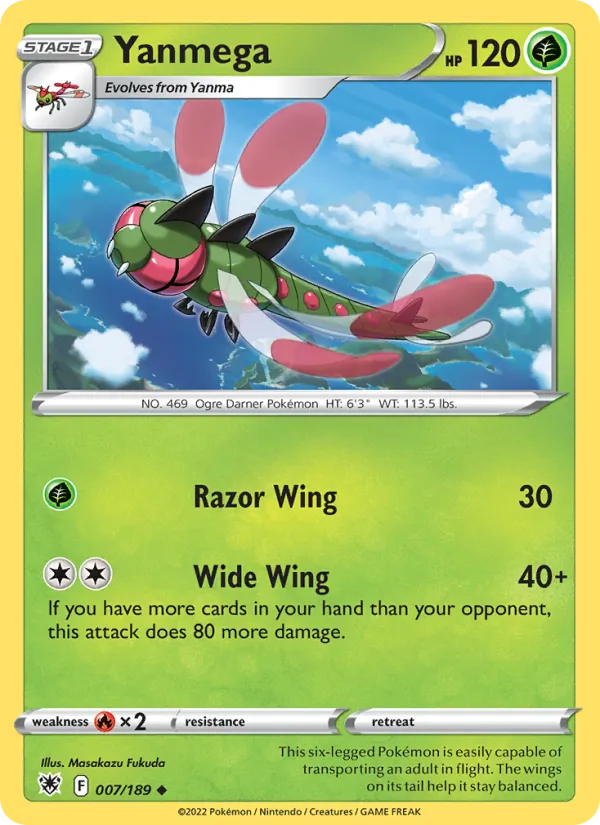 Yanmega — Astral Radiance #007 (Pokémon TCG card)