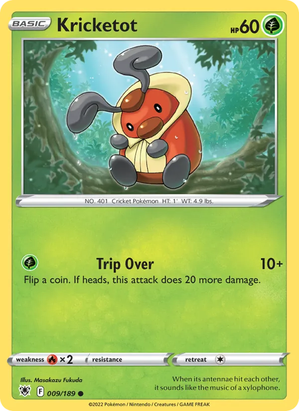 Kricketot — Astral Radiance #009 (Pokémon TCG card)