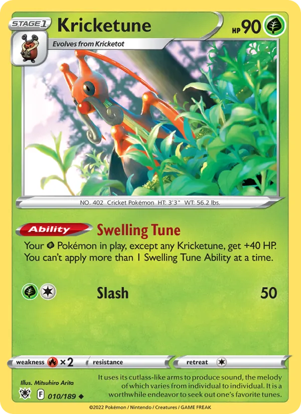 Kricketune — Astral Radiance #010 (Pokémon TCG card)