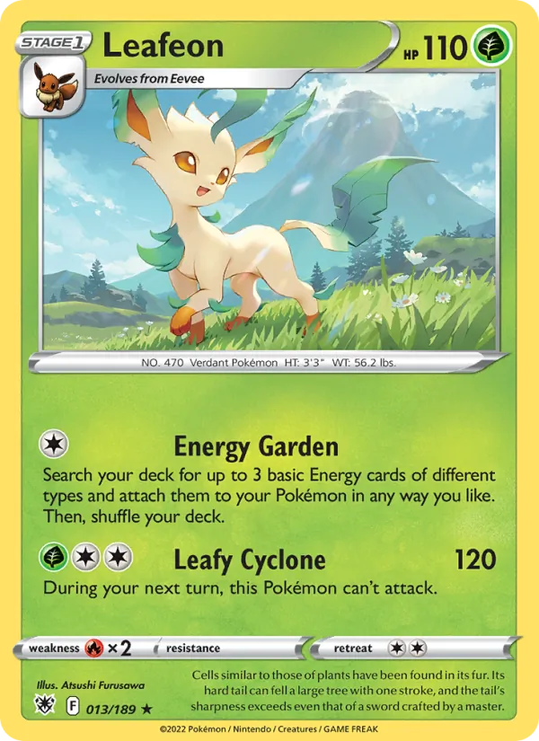 Leafeon — Astral Radiance #013 (Pokémon TCG card)