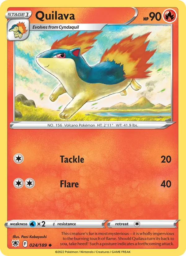 Quilava — Astral Radiance #024 (Pokémon TCG card)