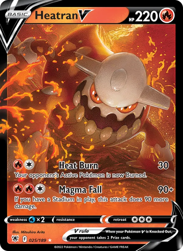 Heatran V — Astral Radiance #025 (Pokémon TCG card)
