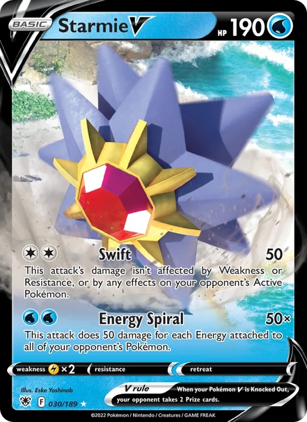 Starmie V — Astral Radiance #030 (Pokémon TCG card)