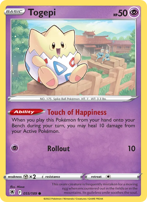 Togepi — Astral Radiance #055 (Pokémon TCG card)