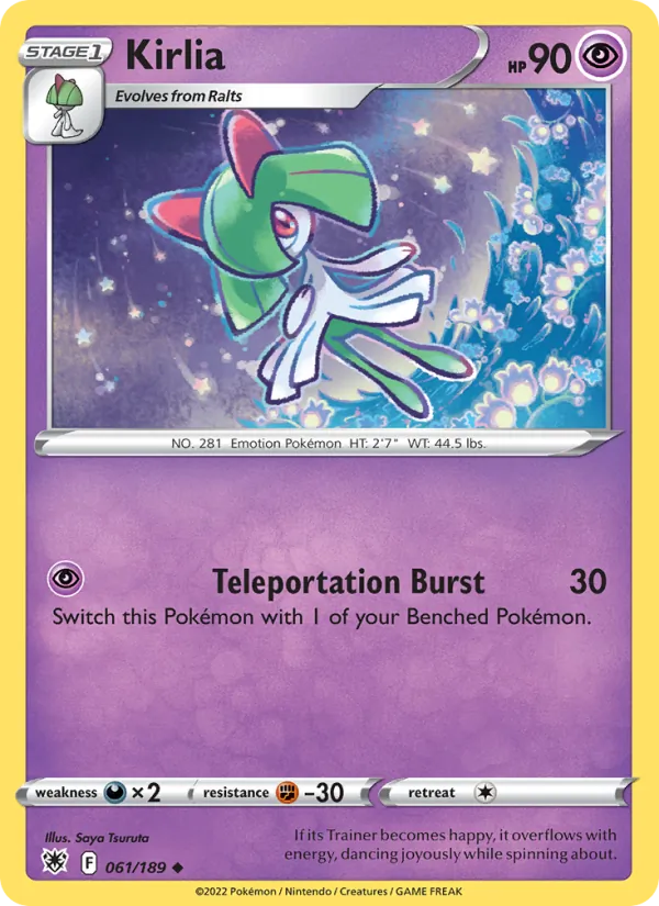 Kirlia — Astral Radiance #061 (Pokémon TCG card)