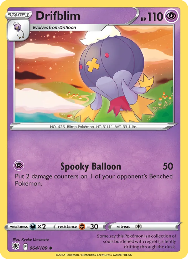 Drifblim — Astral Radiance #064 (Pokémon TCG card)