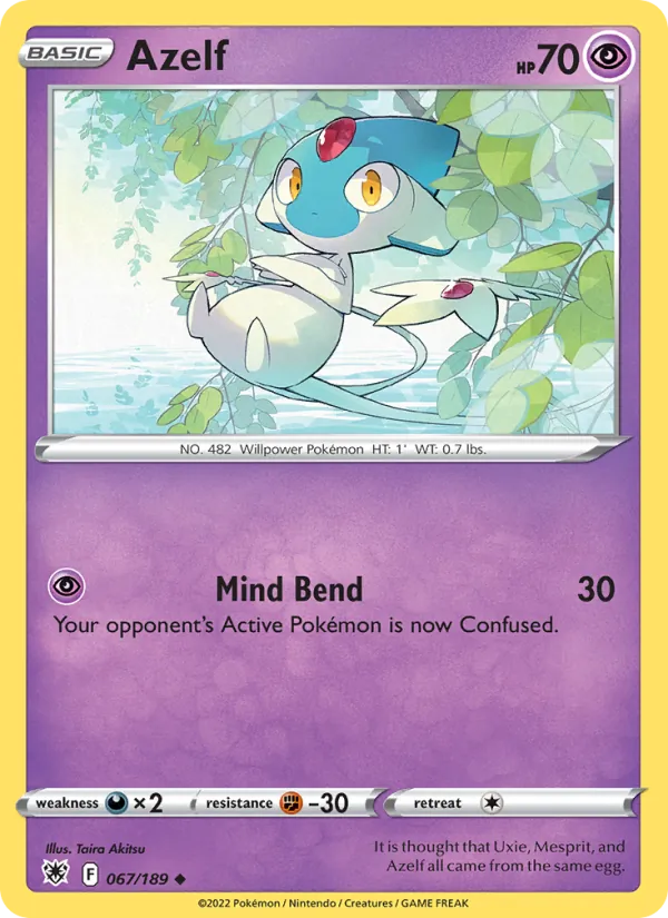 Azelf — Astral Radiance #067 (Pokémon TCG card)