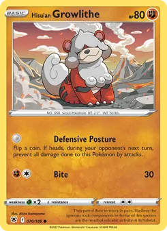 Hisuian Growlithe (Astral Radiance #070)