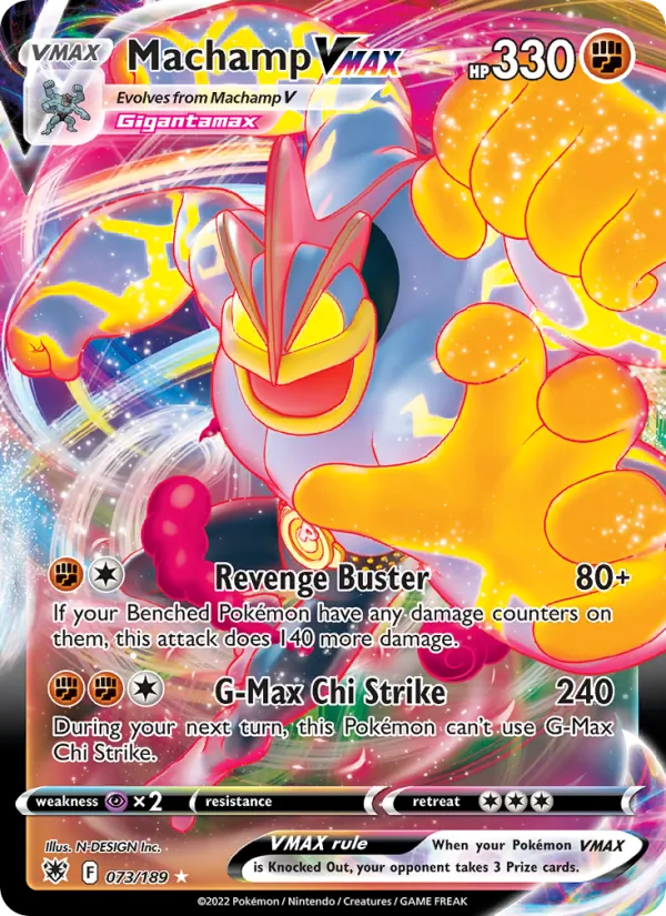 Machamp VMAX — Astral Radiance #073 (Pokémon TCG card)
