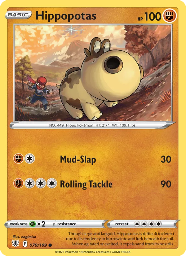 Hippopotas — Astral Radiance #079 (Pokémon TCG card)