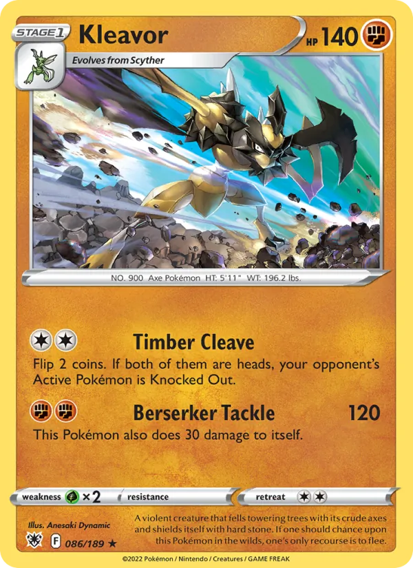Kleavor — Astral Radiance #086 (Pokémon TCG card)