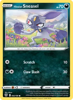 Hisuian Sneasel (Astral Radiance #092)