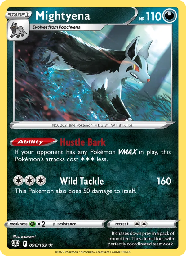 Mightyena — Astral Radiance #096 (Pokémon TCG card)