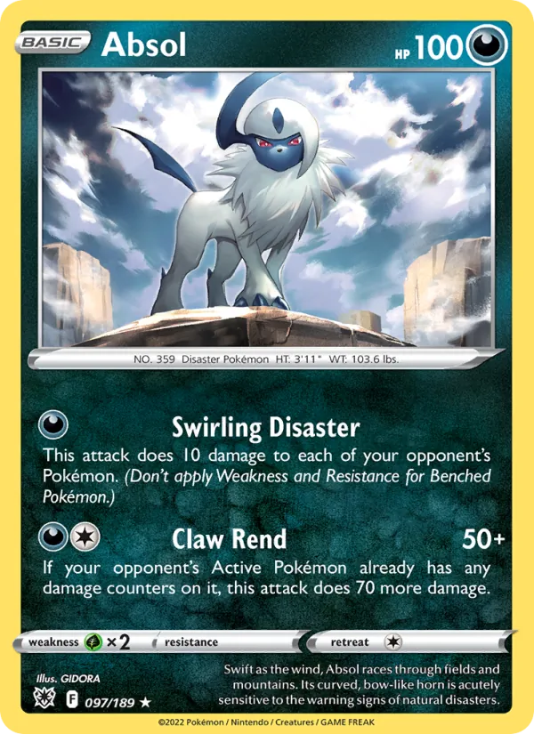Absol — Astral Radiance #097 (Pokémon TCG card)