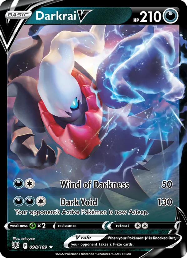 Darkrai V — Astral Radiance #098 (Pokémon TCG card)