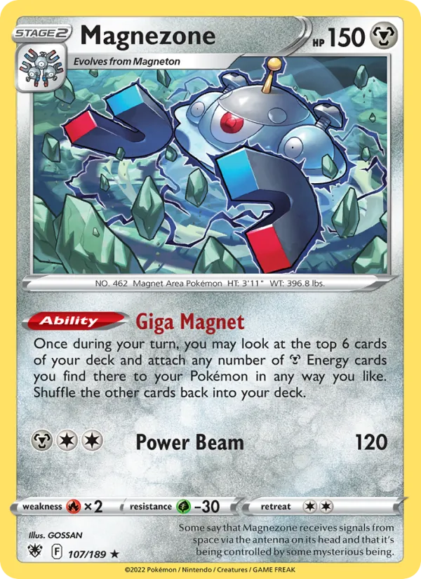 Magnezone — Astral Radiance #107 (Pokémon TCG card)