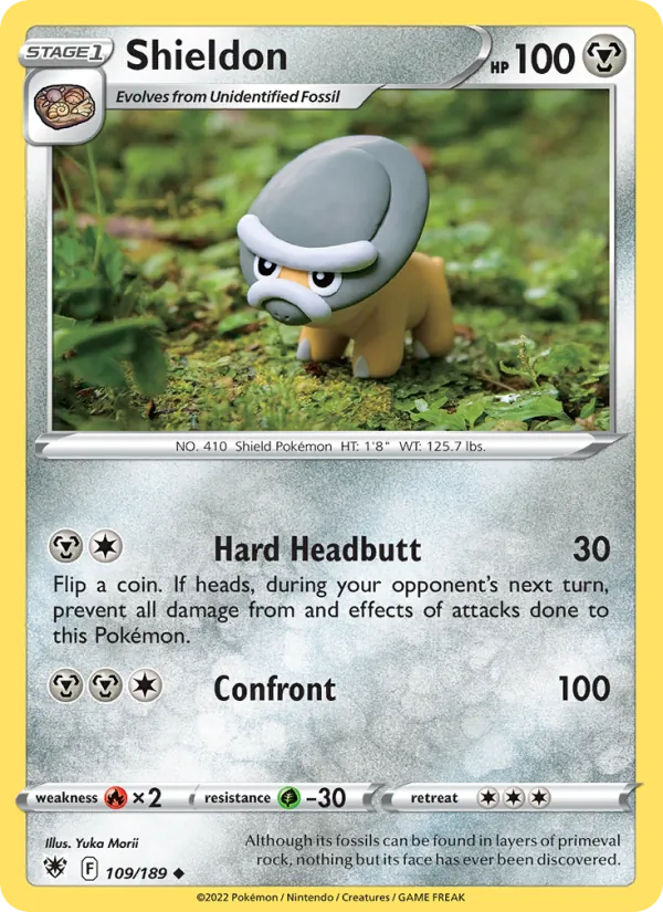 Shieldon — Astral Radiance #109 (Pokémon TCG card)
