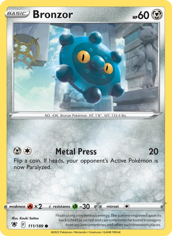 Bronzor — Astral Radiance #111 (Pokémon TCG card)