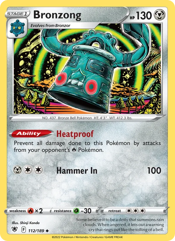 Bronzong — Astral Radiance #112 (Pokémon TCG card)