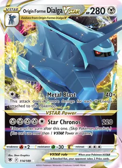 Origin Forme Dialga VSTAR (Astral Radiance #114)