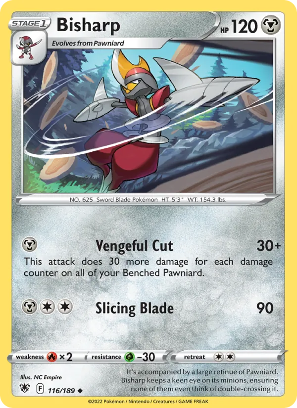 Bisharp — Astral Radiance #116 (Pokémon TCG card)