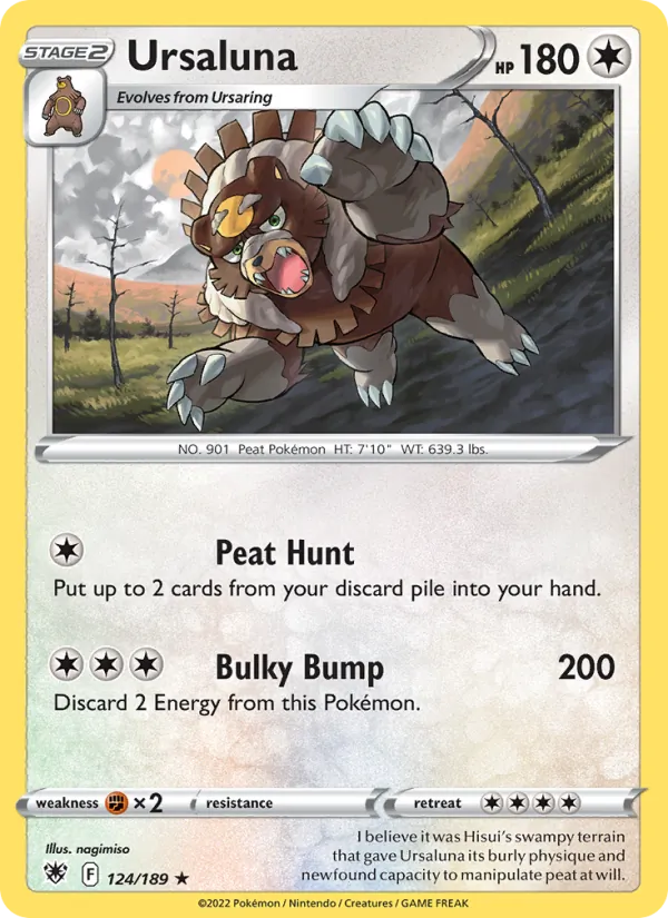 Ursaluna — Astral Radiance #124 (Pokémon TCG card)
