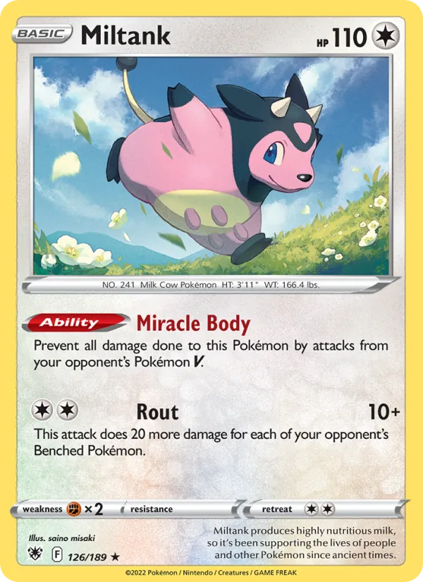 Miltank — Astral Radiance #126 (Pokémon TCG card)