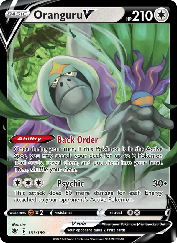 Oranguru V — Astral Radiance #133 (Pokémon TCG card)