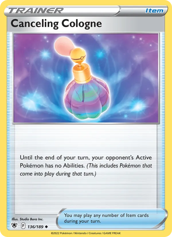 Canceling Cologne — Astral Radiance #136 (Pokémon TCG card)