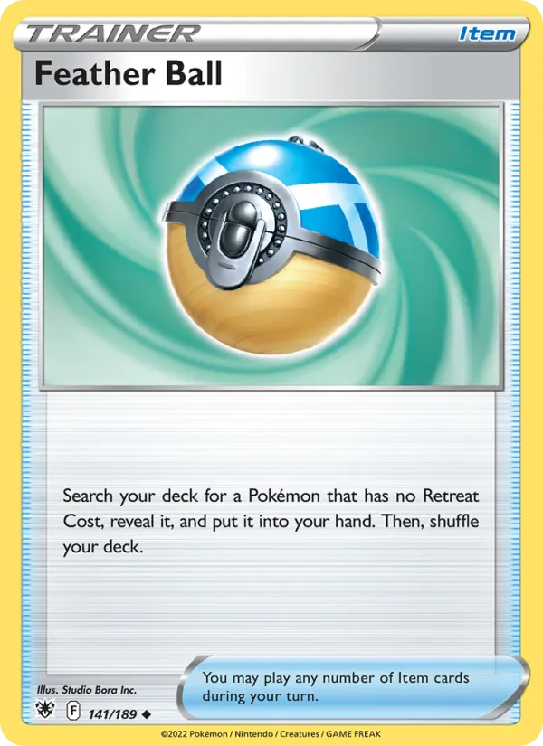 Feather Ball — Astral Radiance #141 (Pokémon TCG card)