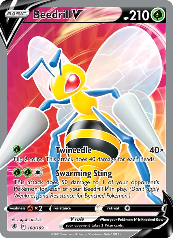 Beedrill V — Astral Radiance #160 (Pokémon TCG card)