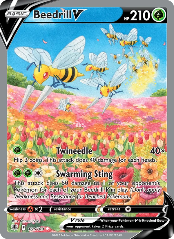 Beedrill V — Astral Radiance #161 (Pokémon TCG card)