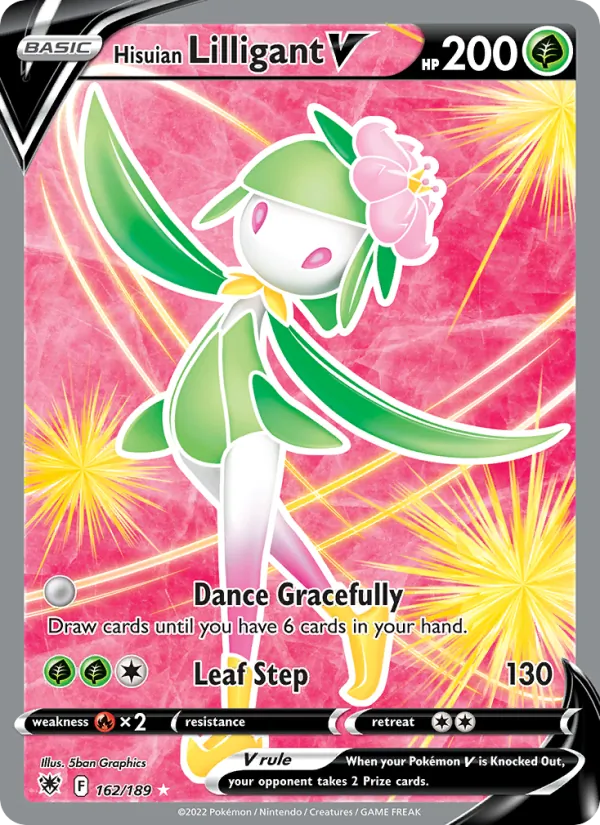 Hisuian Lilligant V — Astral Radiance #162 (Pokémon TCG card)