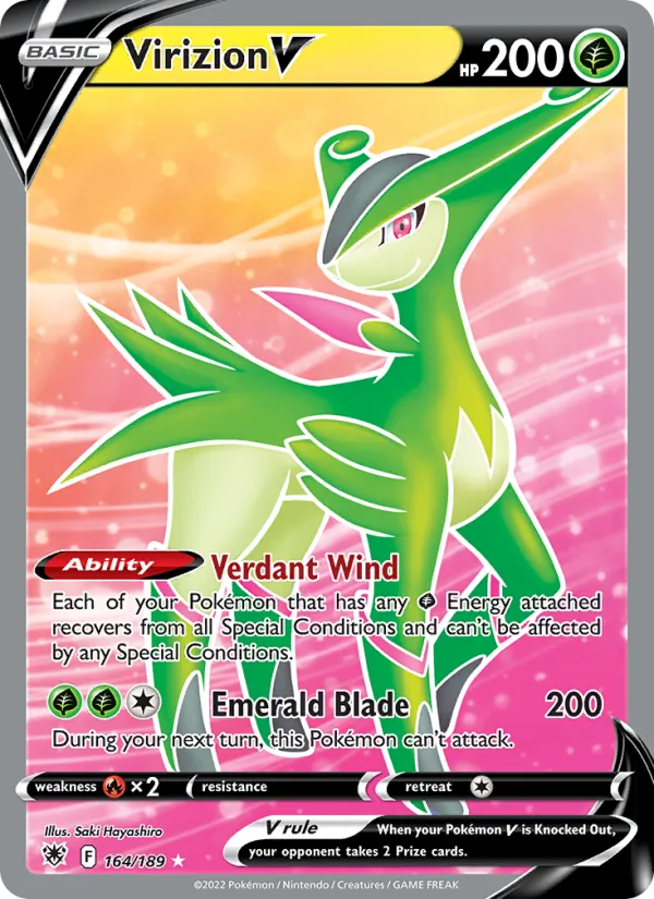 Virizion V — Astral Radiance #164 (Pokémon TCG card)