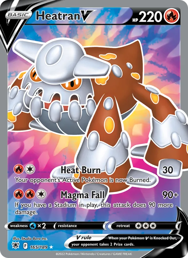 Heatran V — Astral Radiance #165 (Pokémon TCG card)