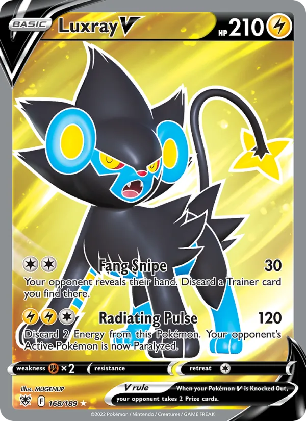 Luxray V — Astral Radiance #168 (Pokémon TCG card)