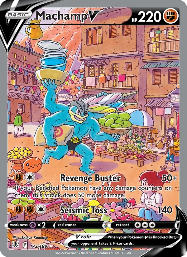 Machamp V — Astral Radiance #172 (Pokémon TCG card)