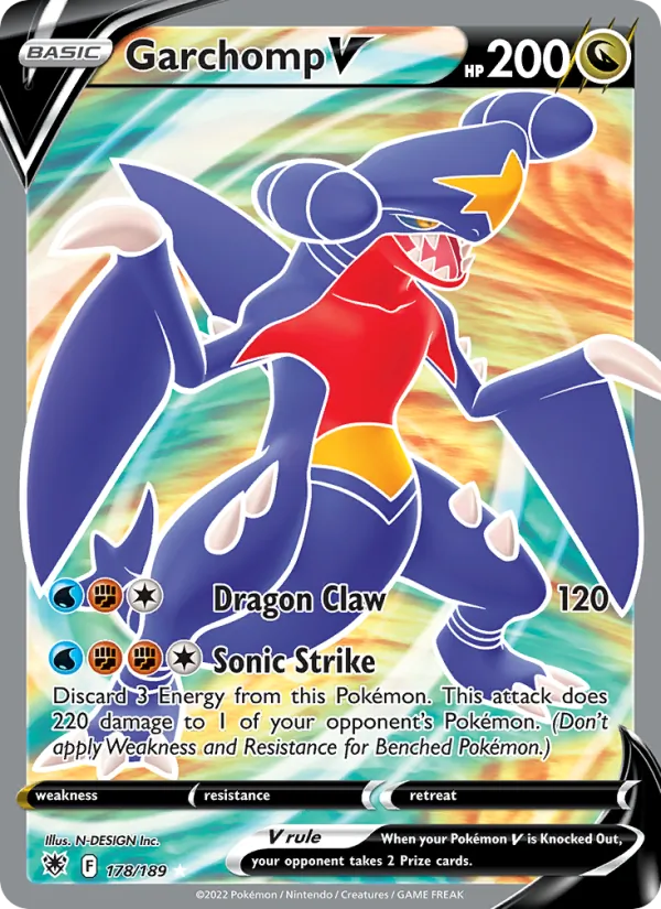 Garchomp V — Astral Radiance #178 (Pokémon TCG card)