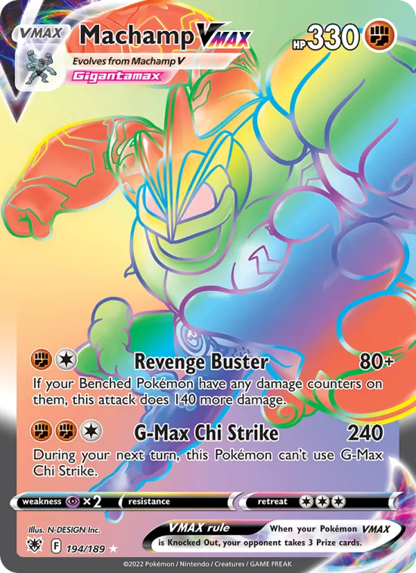 Machamp VMAX — Astral Radiance #194 (Pokémon TCG card)