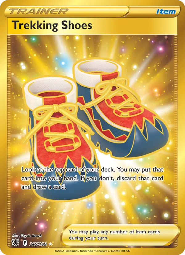 Trekking Shoes — Astral Radiance #215 (Pokémon TCG card)