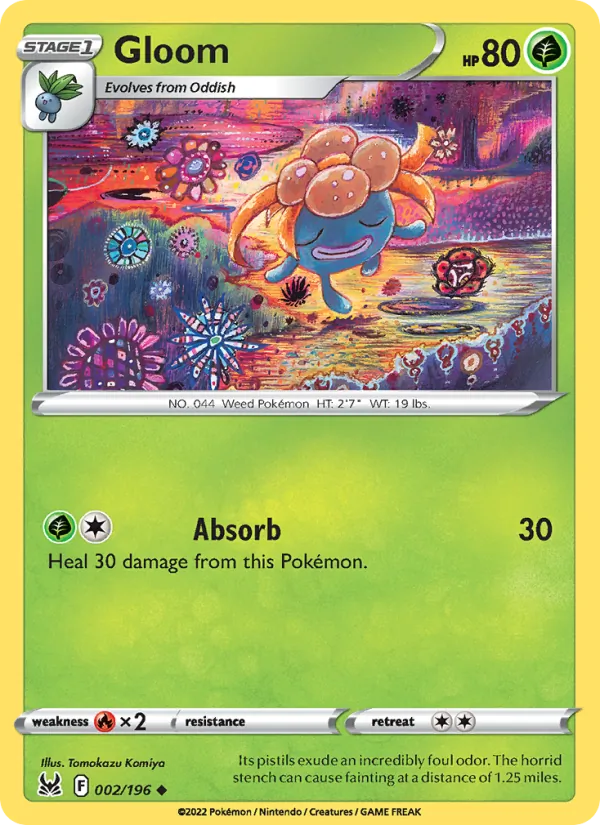 Gloom — Lost Origin #002 (Pokémon TCG card)