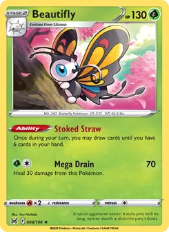 Beautifly (Lost Origin #008)