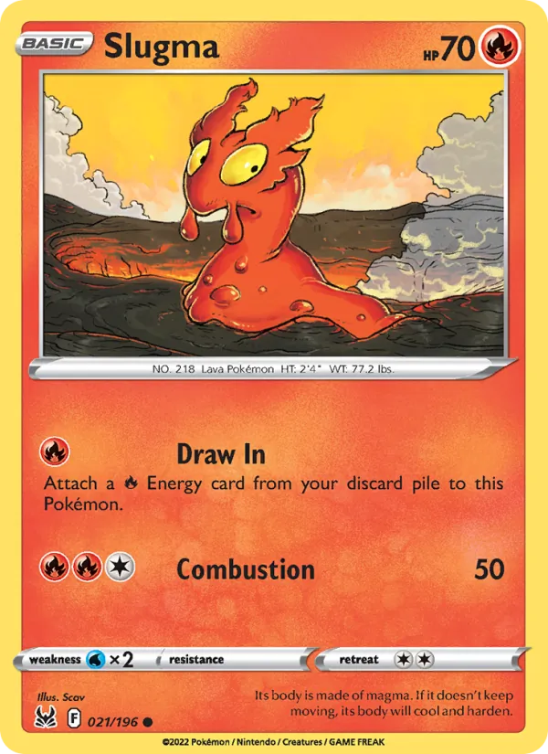 Slugma — Lost Origin #021 (Pokémon TCG card)