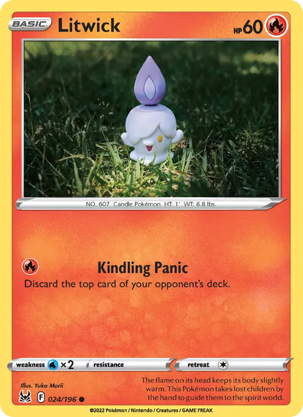 Litwick — Lost Origin #024 (Pokémon TCG card)